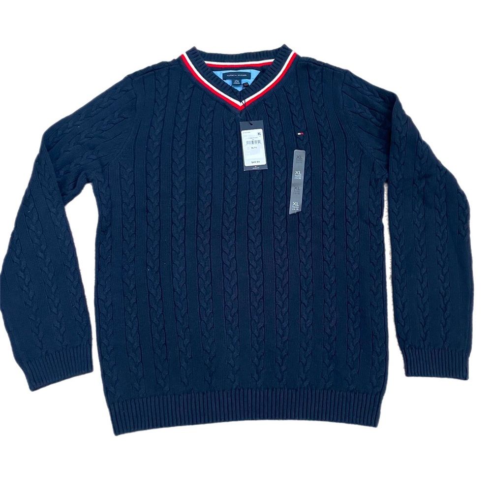 Tommy Hilfiger essential v- neck knitted sweater